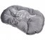 Culcuș câine culoarea gri cu imprimeu 87x64cm