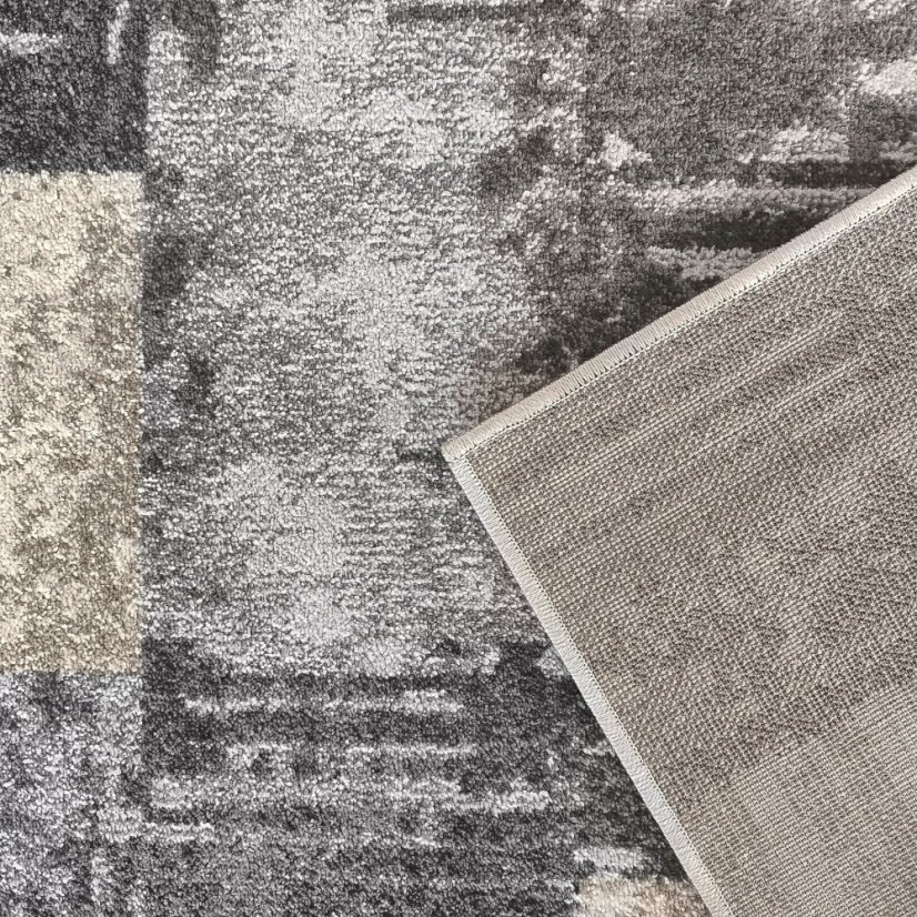 Modern szőnyeg Panamero - szürke, geometrikus mintával