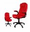 Modern irodai szék, piros színben