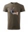 T-shirt da caccia con motivo di cervi