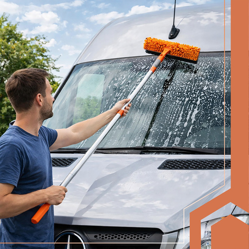 1,8 m-es teleszkópos ablaktörlő forgó fejjel