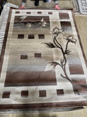Hochwertiger Wohnzimmerteppich mit Blumenmuster