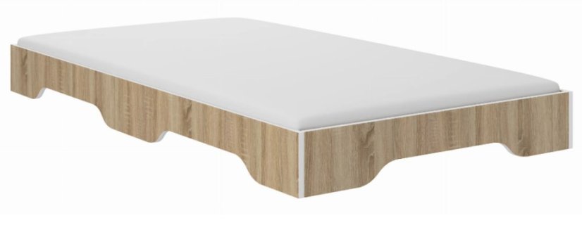 Kinderbett SIMPI 160 × 80 cm im Dekor Eiche Sonoma