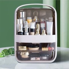 Просторен органайзер за козметика 36 x 18 x 26 бял