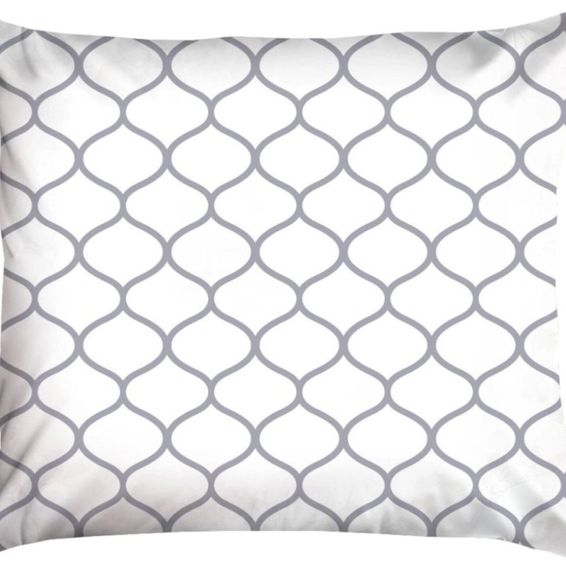 Obojstranná, prémiová bavlnená posteľná bielizeň s geometrickým vzorom