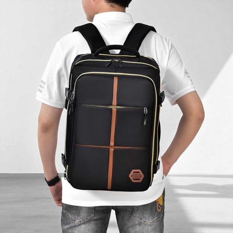 Rucsac impermeabil pentru școală, călătorie și sport - Culoare: Negru