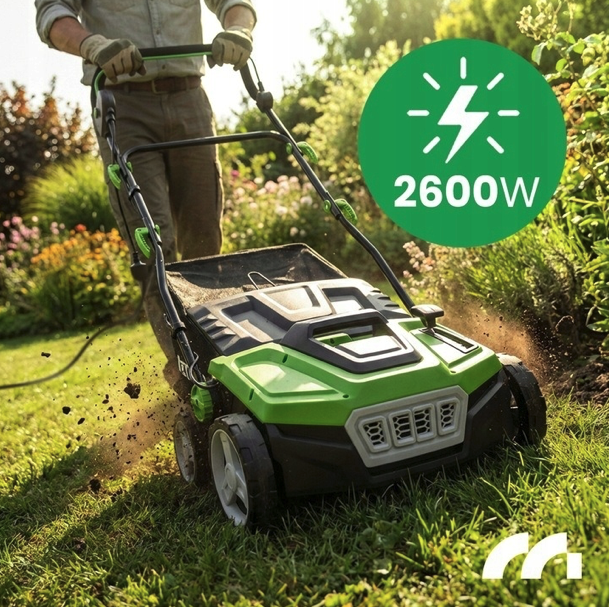 Elektrický vertikutátor a prevzdušňovač trávnika MasterLawn-PRO2600 – aerátor
