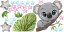 Adesivo murale per bambini simpatico koala con le stelle