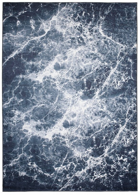 Tmavý módní koberec s abstraktním vzorem - Rozměr koberce: Šířka: 160 cm | Délka: 230 cm