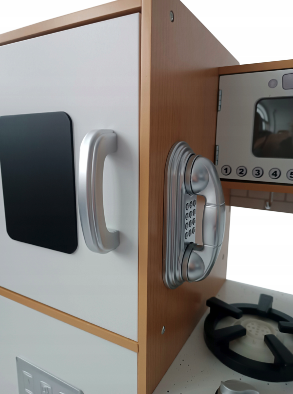 Dječja drvena kuhinja s dodacima i LED rasvjetom