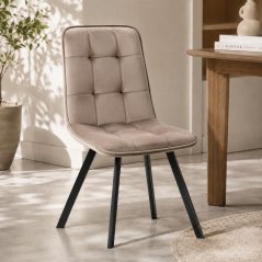 Elegantní jídelní židle MIA s sametovým čalouněním