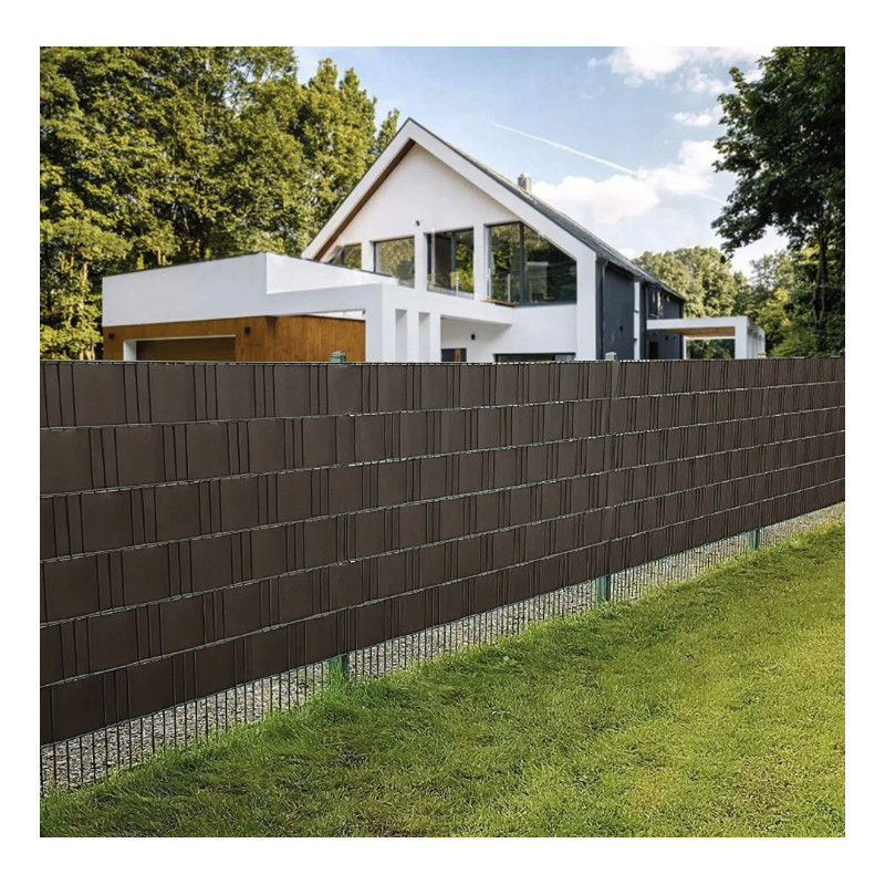 Zaštitne trake za ogradu 19 cm x 35 m u smeđoj boji