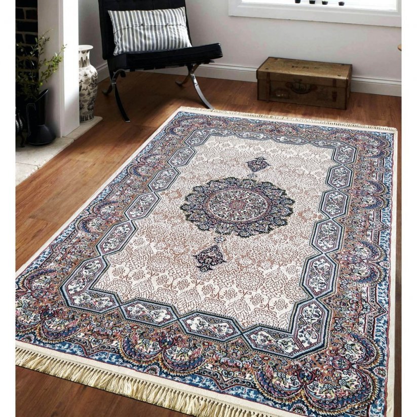 Nádherný vintage koberec svetlo hnedej farby - Rozmer koberca: Šírka: 200 cm | Dĺžka: 300 cm