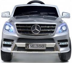 Gyermek elektromos autó Mercedes-Benz ML350 ezüst metál színű