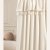 Svijetlo krem zavjesa Astoria  s resama na volan traci 140 x 260 cm