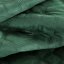 Zeleno prešito žametno posteljno pregrinjalo