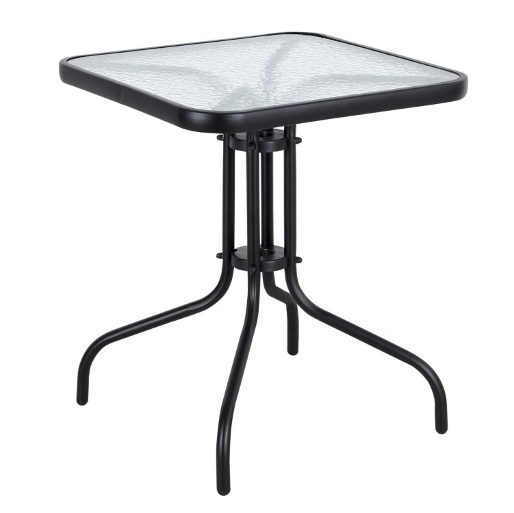 Záhradný sklenený stôl 60 cm