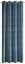 Blaue Deko-Gardinen mit Aufhängung an Metallringen 135 x 250 cm