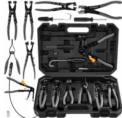 Set de clești pentru cleme pentru furtun - 10 bucăți în cutie