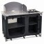Praktische Campingküche mit 2 Fächern 116 x 52 cm - schwarz Praktische Campingküche mit 2 Fächern 116 x 52 cm - schwarz