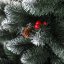Umjetno božićno drvce jelka s crvenom jelicom i šišarkama 180 cm