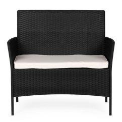 Vrtna sofa s jastukom - sofa od ratana za balkon i terasu