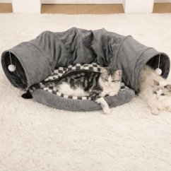 Tunnel per gatti con lettiera