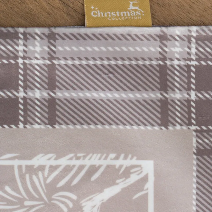 Béžová vianočná štóla s jemným vzorom