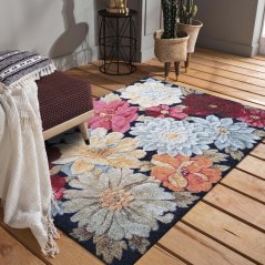 Bezaubernder Teppich mit Blumenmuster