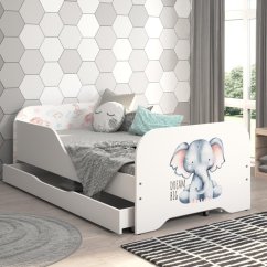 Kinderbett 140 x 70 cm mit Elefant