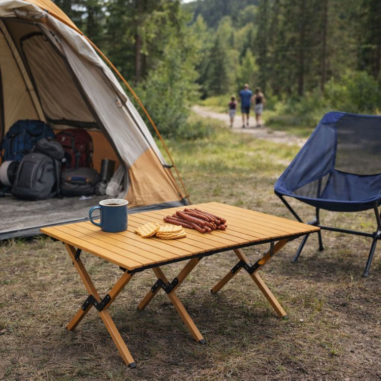 Pliabil drumeții, masa de camping