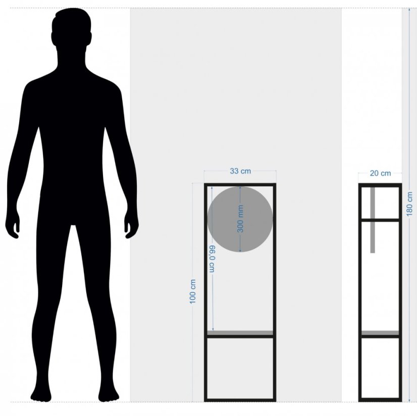 Štýlové dubové hodiny s robusným kovovým rámom 100 cm