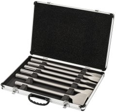 Set dlijeta SDS Max 6 kom za beton - dlijeta za čekić u kutiji POWERMAT PM-ZD-6T