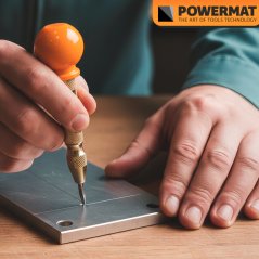 Automatický pružinový razník na kov, drevo a plast – 131 mm