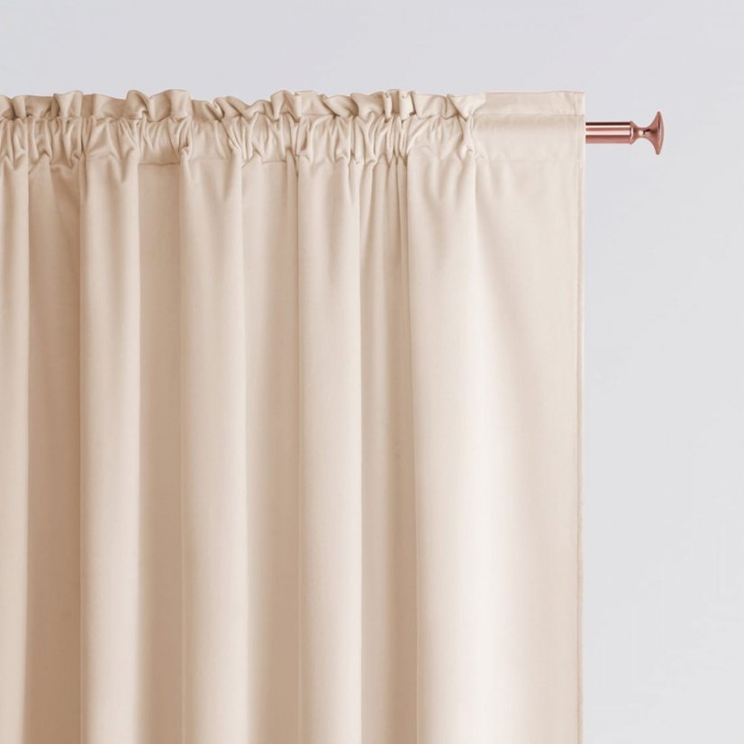 Dekoračný krémový záves do obývačky 140 x 280 cm