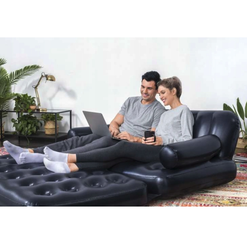 Divano gonfiabile 5in1 - divano trasformabile, letto e lettino relax 188 x 152 x 64 cm