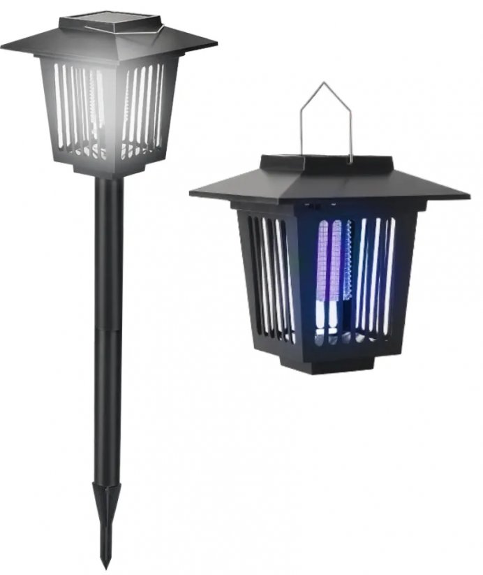LED solární lampa proti hmyzu