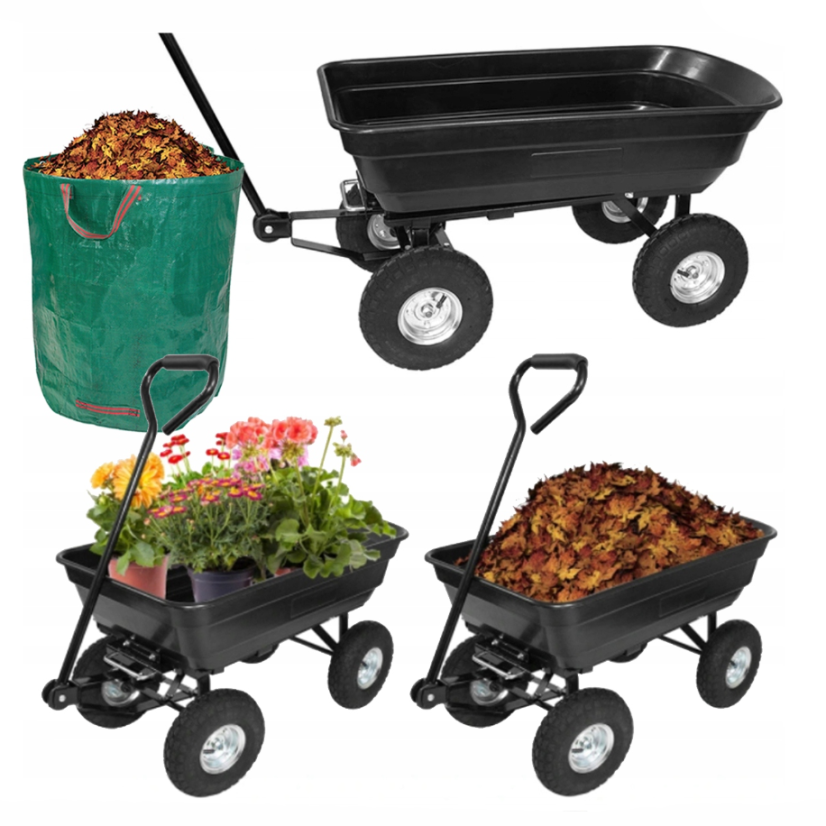 Zahradní vozík GARDENLINE černý