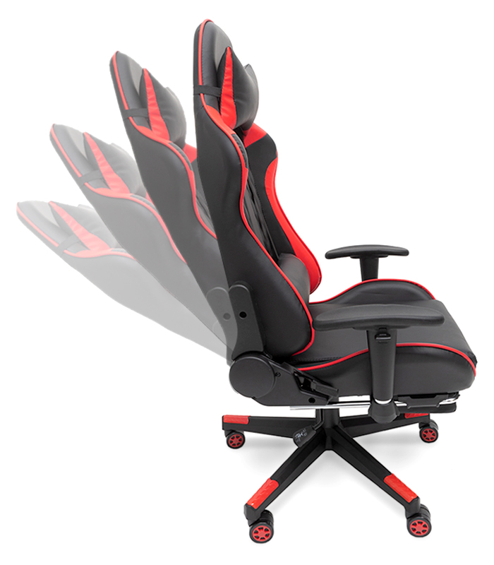 Masszázs játékszék lábtartóval - piros