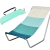 Șezlong pliabil în turcoaz cu buzunar