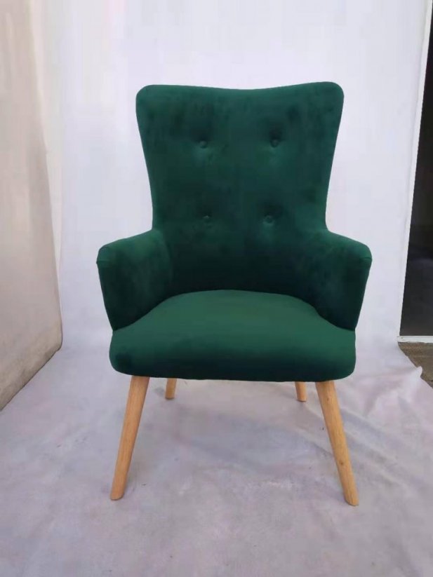 Nagy, kényelmes fotel zöld színben