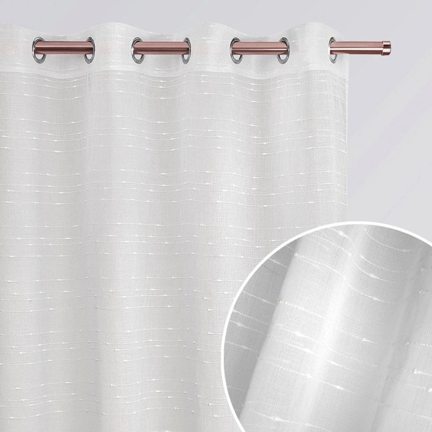 Eleganter Vorhang mit Ringen, 140 x 280 cm