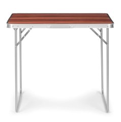 Skládací cateringový stůl 80x60 cm s imitací dřeva