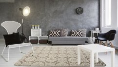 Teppich für die Diele im skandinavischen Stil 140 x 200 cm