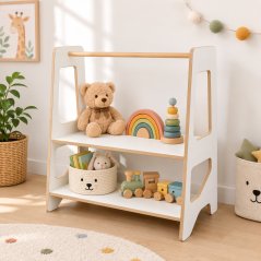 Montessori dječja polica, polica za odjeću i igračke KARIN