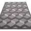 Stylový šedý koberec s 3D efektem CANSAS - Rozměr koberce: Šířka: 80 cm | Délka: 150 cm
