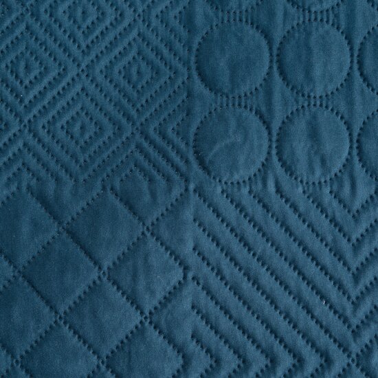 Cuvertură de pat de designer Boni albastru închis