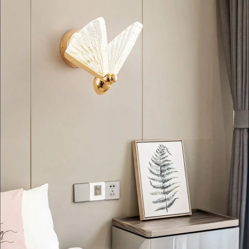 Pillangó alakú LED-es fali lámpa