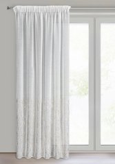 Tenda moderna con struttura fine decorata con stampa oro