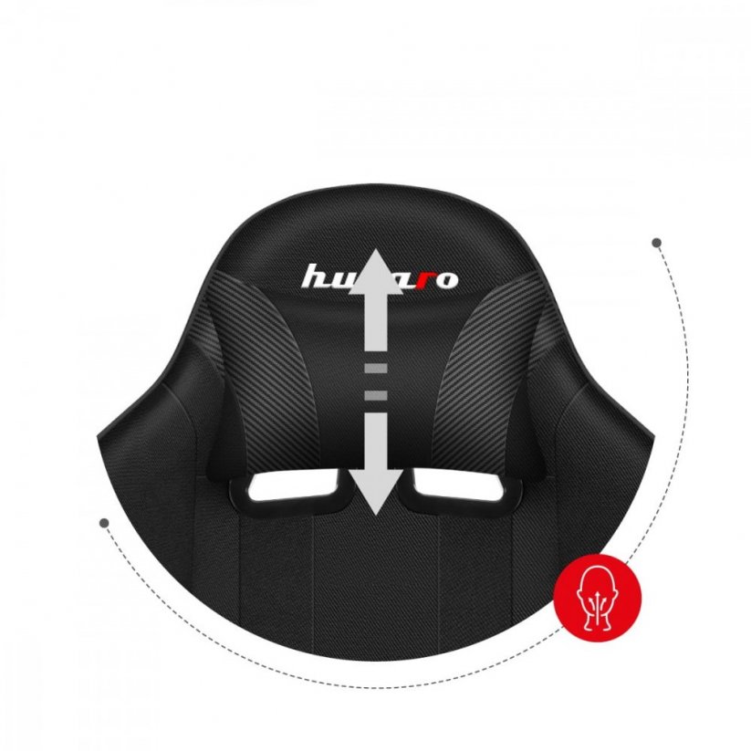 Udobna visokokvalitetna gaming stolica ugljik crna FORCE 4.5 Mesh